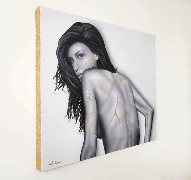 Original Symbolism Women Painting by Angelo  Asaro