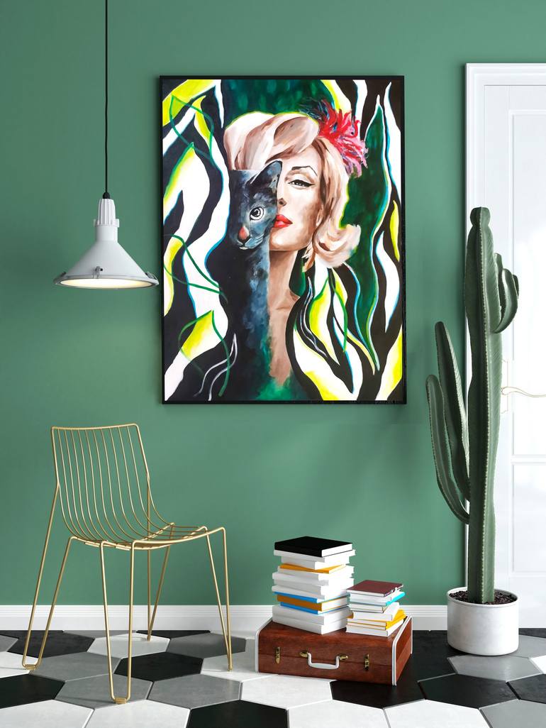 Original Contemporary People Painting by Plamia Art