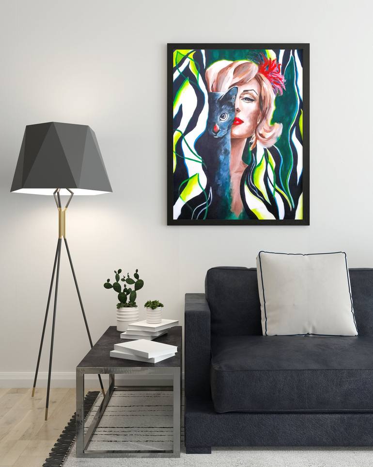 Original Contemporary People Painting by Plamia Art