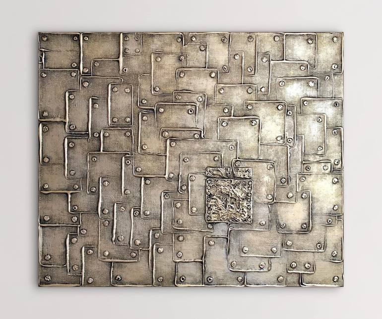 Original Abstract Science/Technology Painting by Alessia Lu
