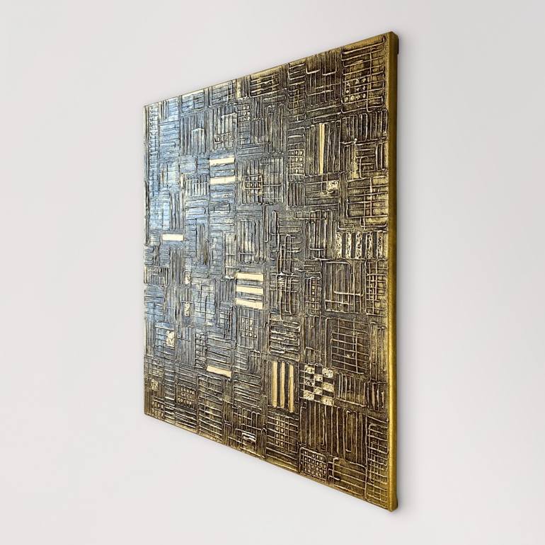 Original Abstract Technology Painting by Alessia Lu
