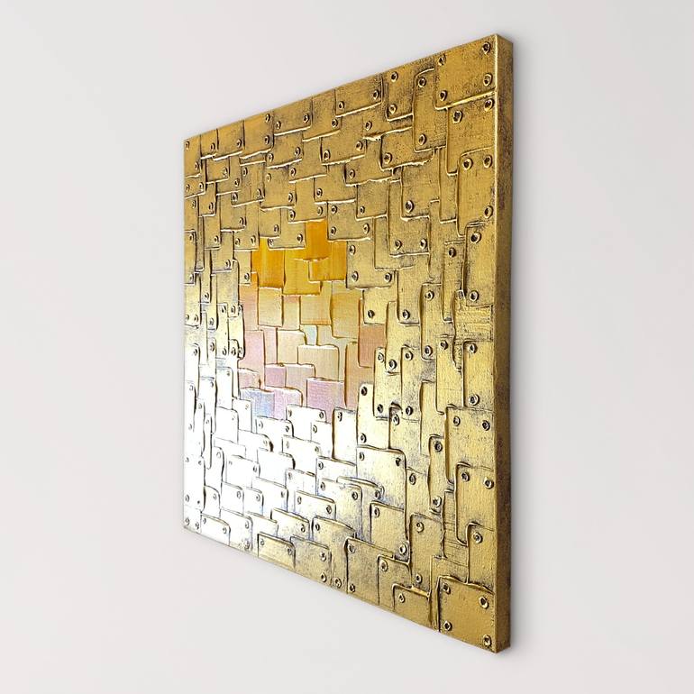 Original Geometric Abstract Painting by Alessia Lu