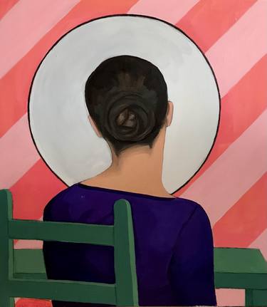 Woman in front of the mirror thumb