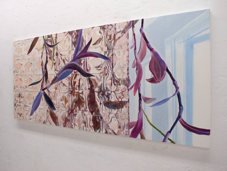 Original Abstract Botanic Painting by Nikkie Le Nobel