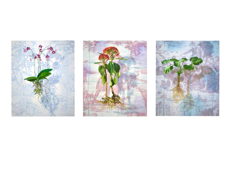 Original Contemporary Floral Painting by Nikkie le Nobel