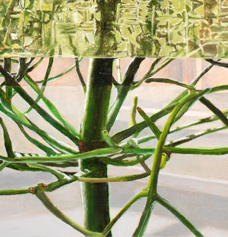 Original Abstract Floral Painting by Nikkie Le Nobel