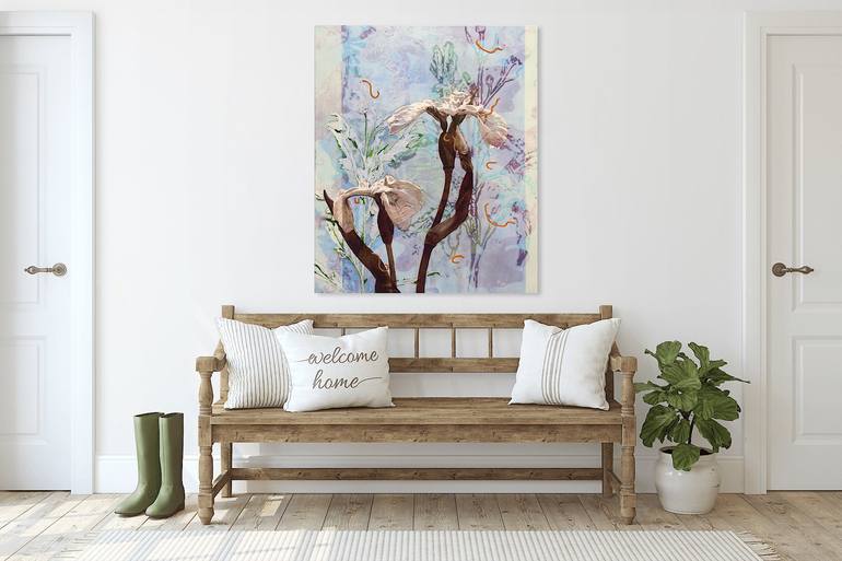 Original Contemporary Floral Painting by Nikkie le Nobel