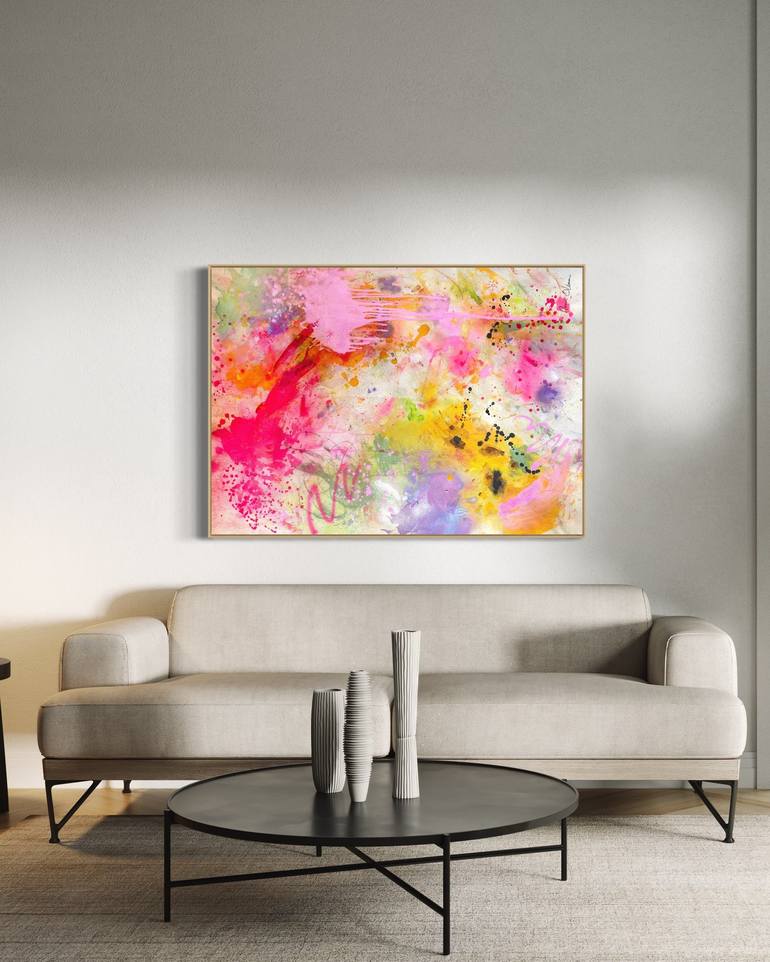 Original Abstract Expressionism Abstract Painting by Nuria Oliva