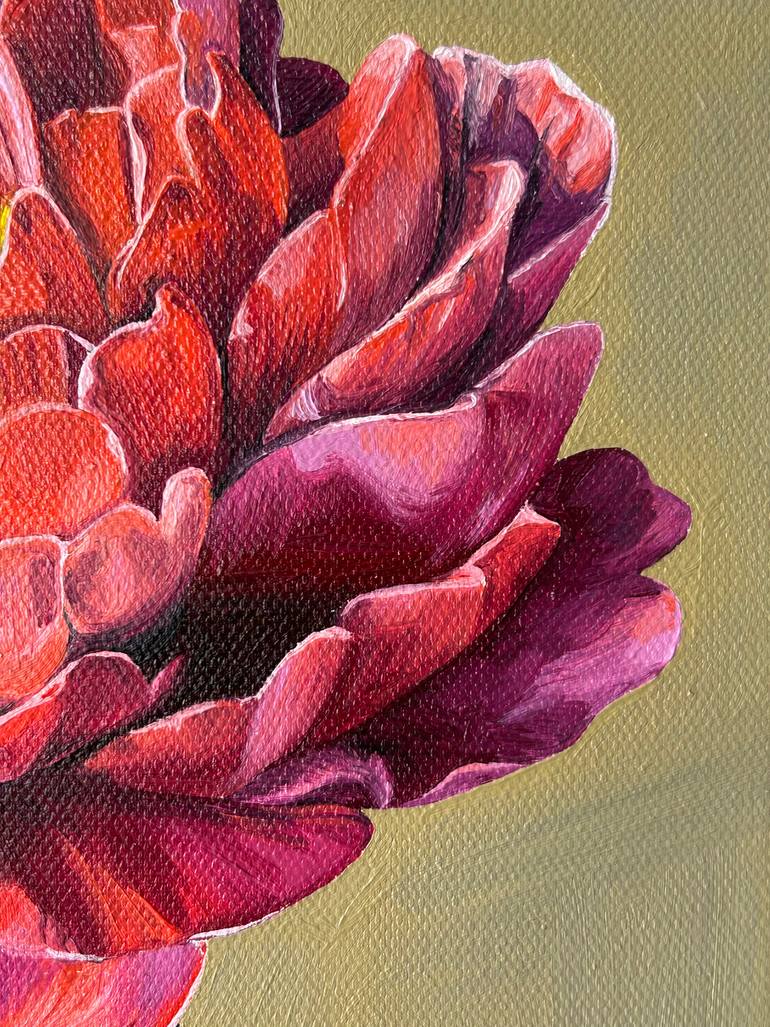 Original Realism Floral Painting by Viktoriia Fedorchak