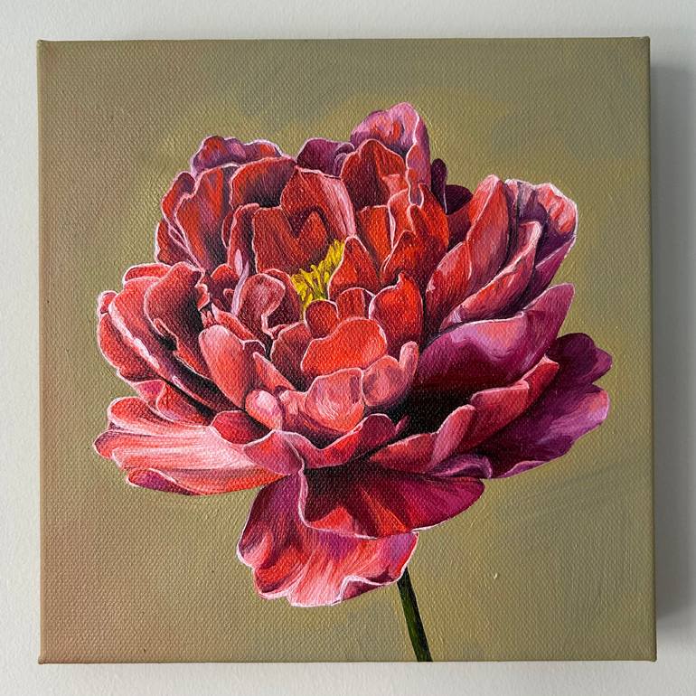 Original Realism Floral Painting by Viktoriia Fedorchak