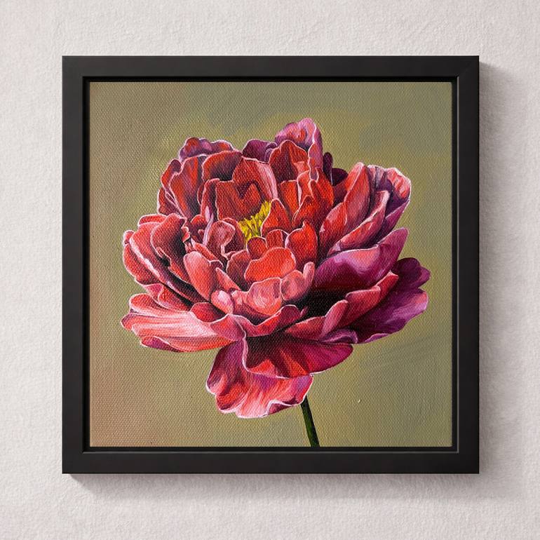 Original Realism Floral Painting by Viktoriia Fedorchak