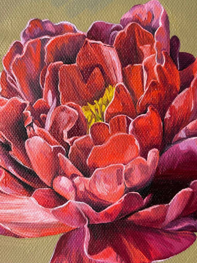 Original Realism Floral Painting by Viktoriia Fedorchak