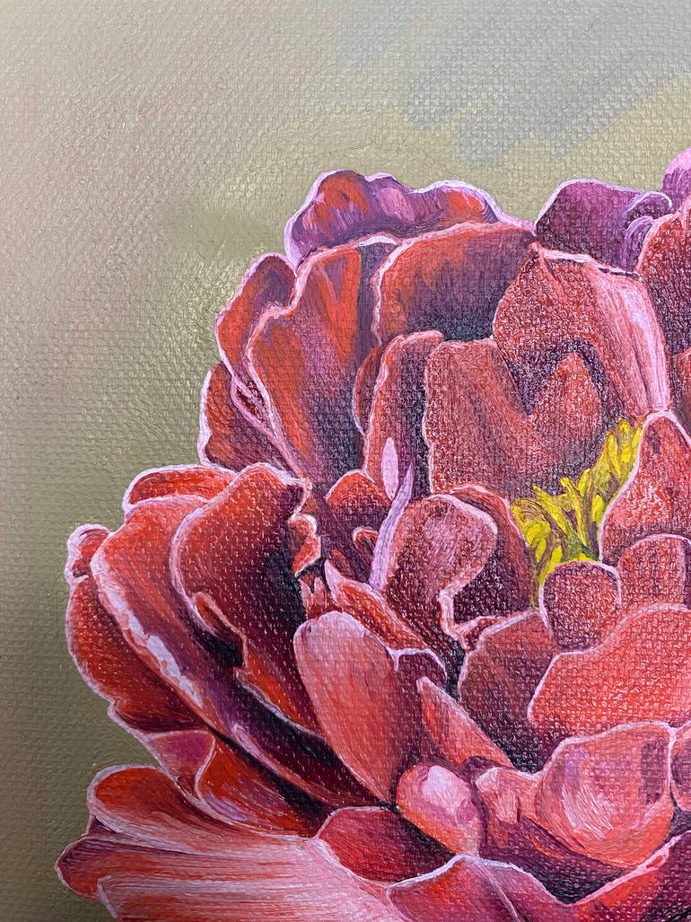 Original Realism Floral Painting by Viktoriia Fedorchak