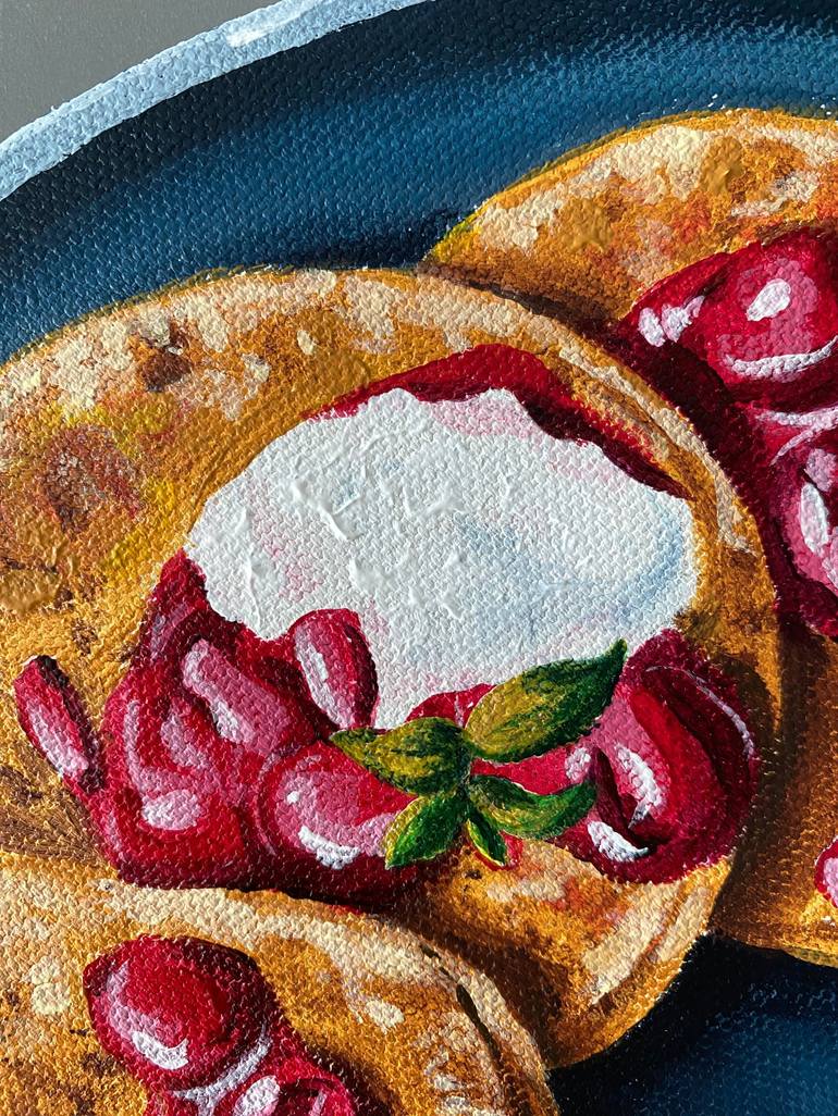 Original Contemporary Food Painting by Hanna Yeulakova