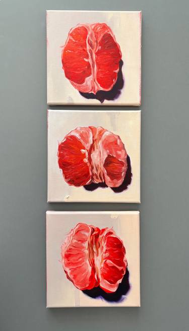 Triptych Grapefruits thumb