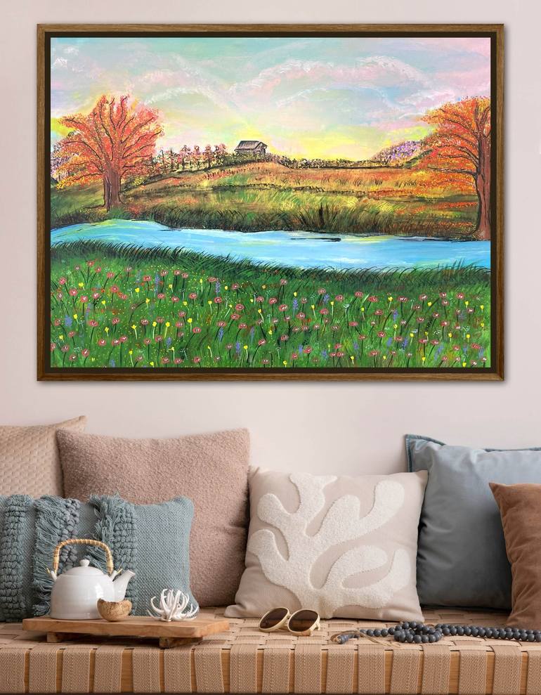 Original Realism Landscape Painting by Fizza Fatima