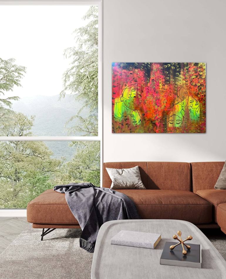Original Modern Abstract Painting by Fizza Fatima