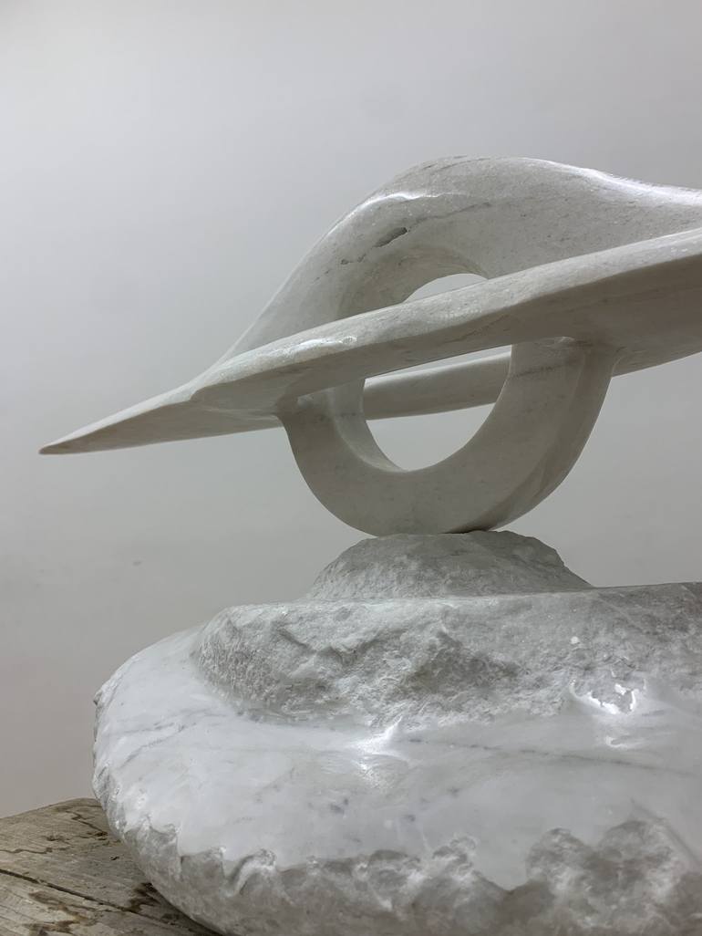 Original Geometric Outer Space Sculpture by Alexander Nefedyev Skuridin