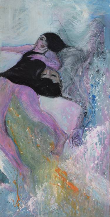 Original Figurative Erotic Mixed Media by Anna Skorko