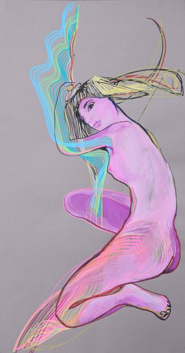 Original Figurative Body Mixed Media by Anna Skorko