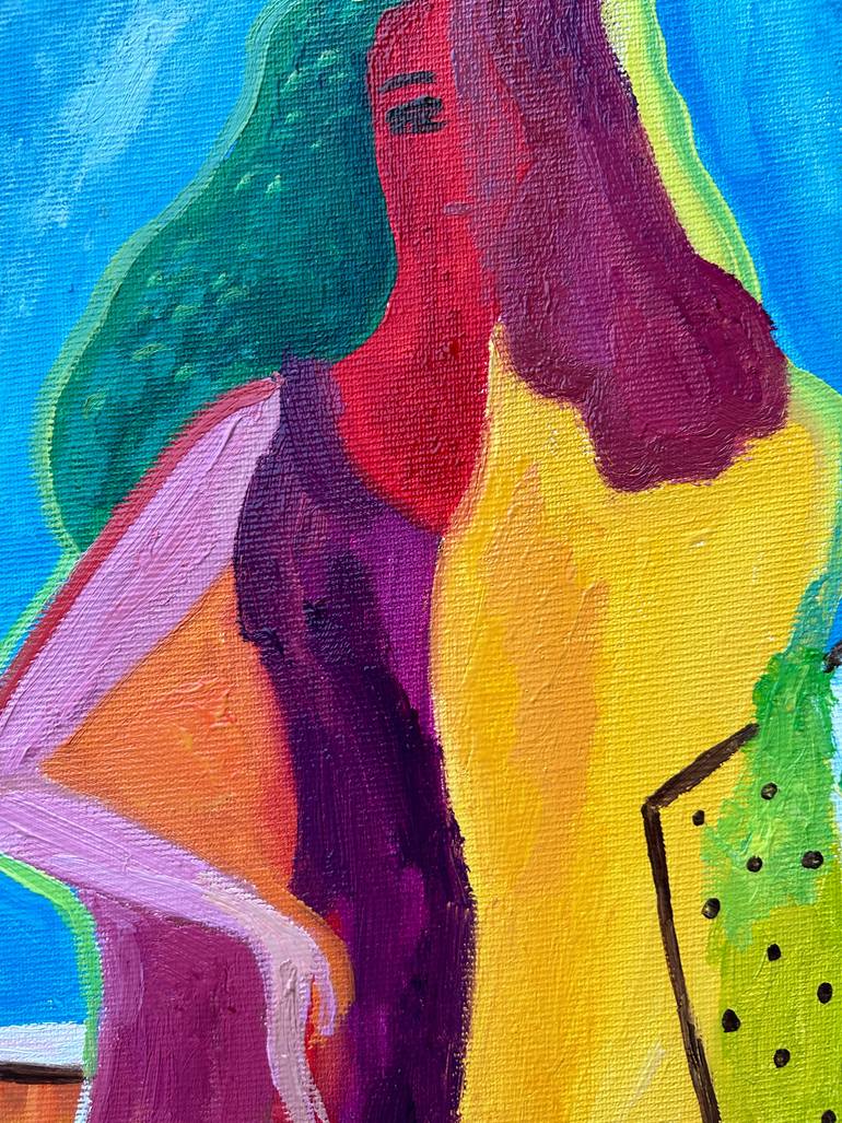 Original Contemporary Women Painting by Jj Julia