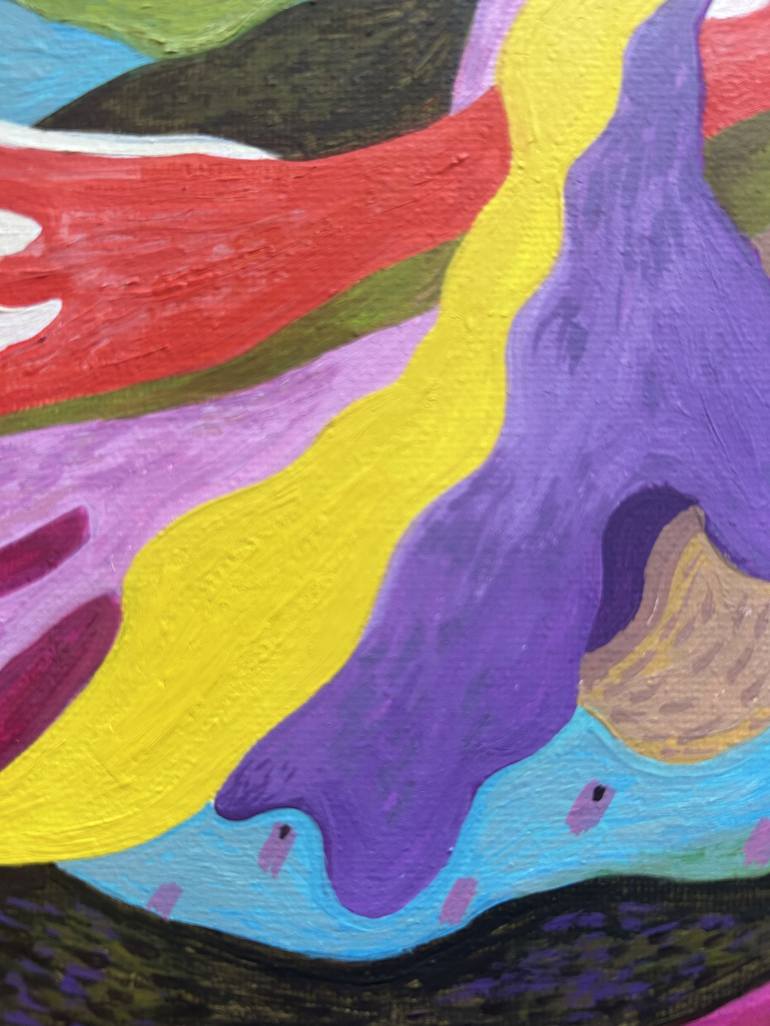 Original Abstract Animal Painting by Jj Julia