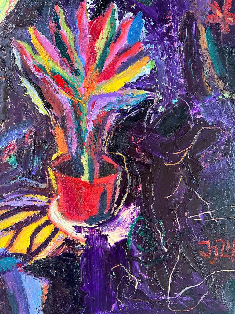 Original Contemporary Animal Painting by Jj Julia