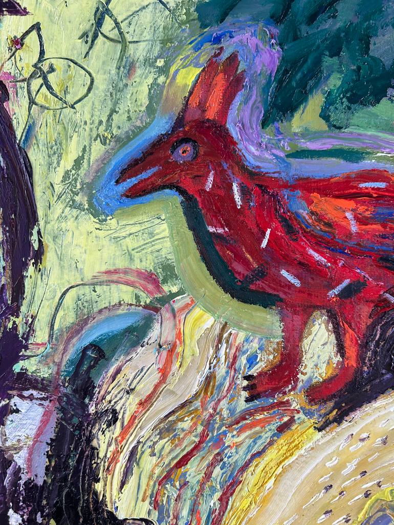 Original Contemporary Animal Painting by Jj Julia