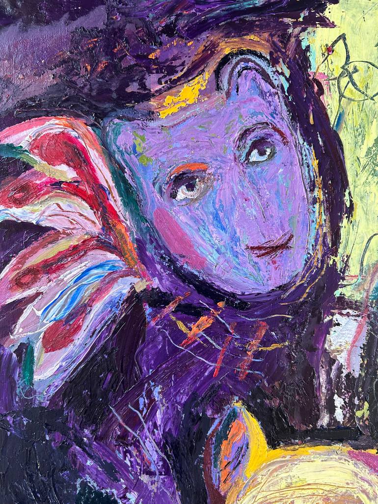 Original Contemporary Animal Painting by Jj Julia