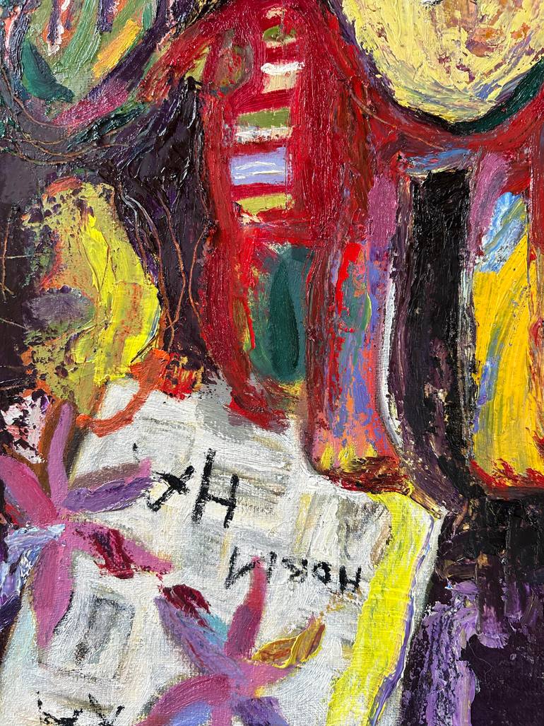 Original Contemporary Animal Painting by Jj Julia