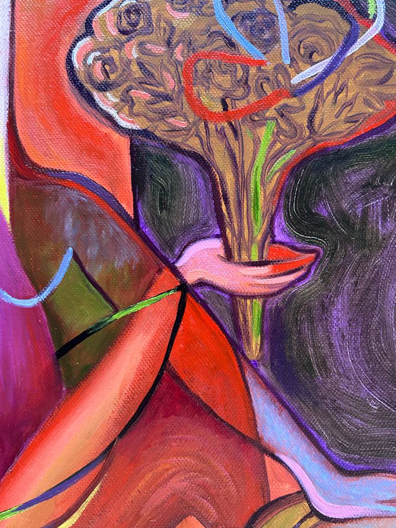 Original Contemporary Love Painting by Jj Julia