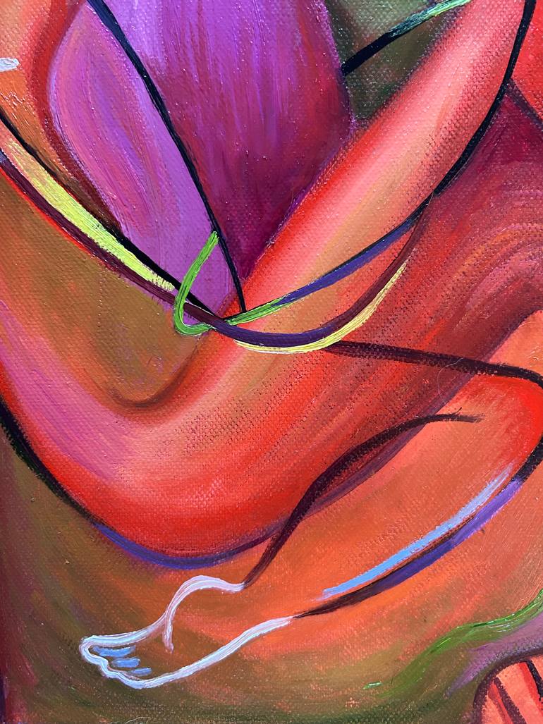 Original Contemporary Love Painting by Jj Julia