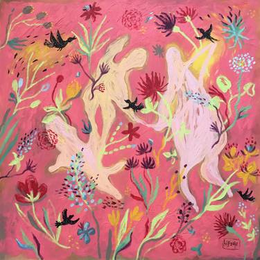 Print of Figurative Floral Paintings by JJ Julia