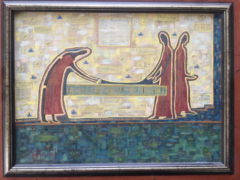 Original Figurative Time Painting by Jj Julia