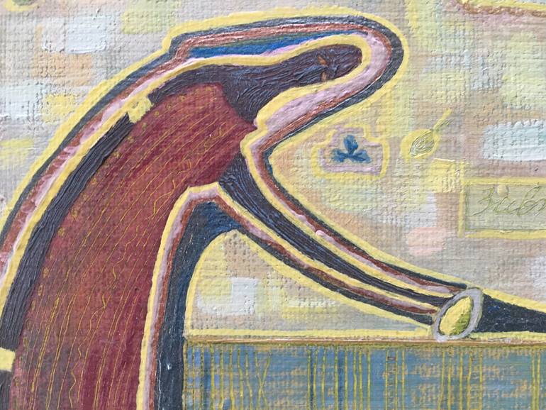 Original Figurative Time Painting by Jj Julia