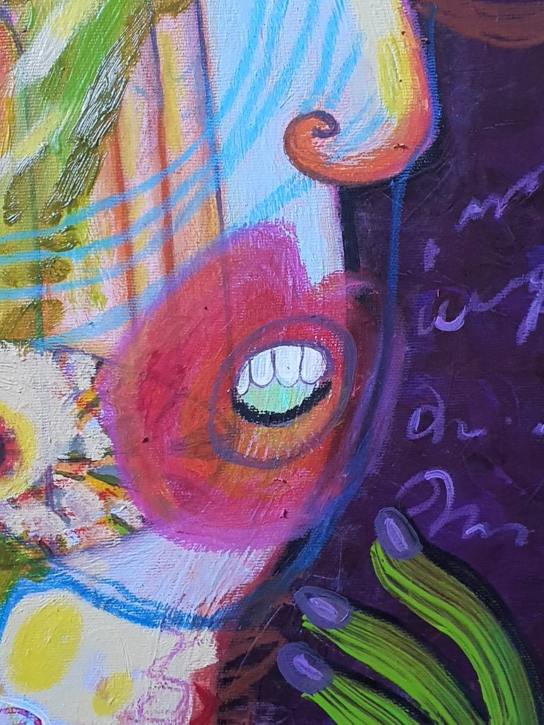 Original Expressionism Women Painting by Jj Julia