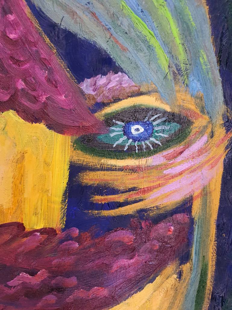 Original Figurative Love Painting by Jj Julia