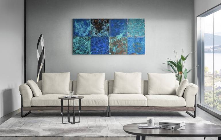 Original Abstract Interiors Mixed Media by Seth Heller