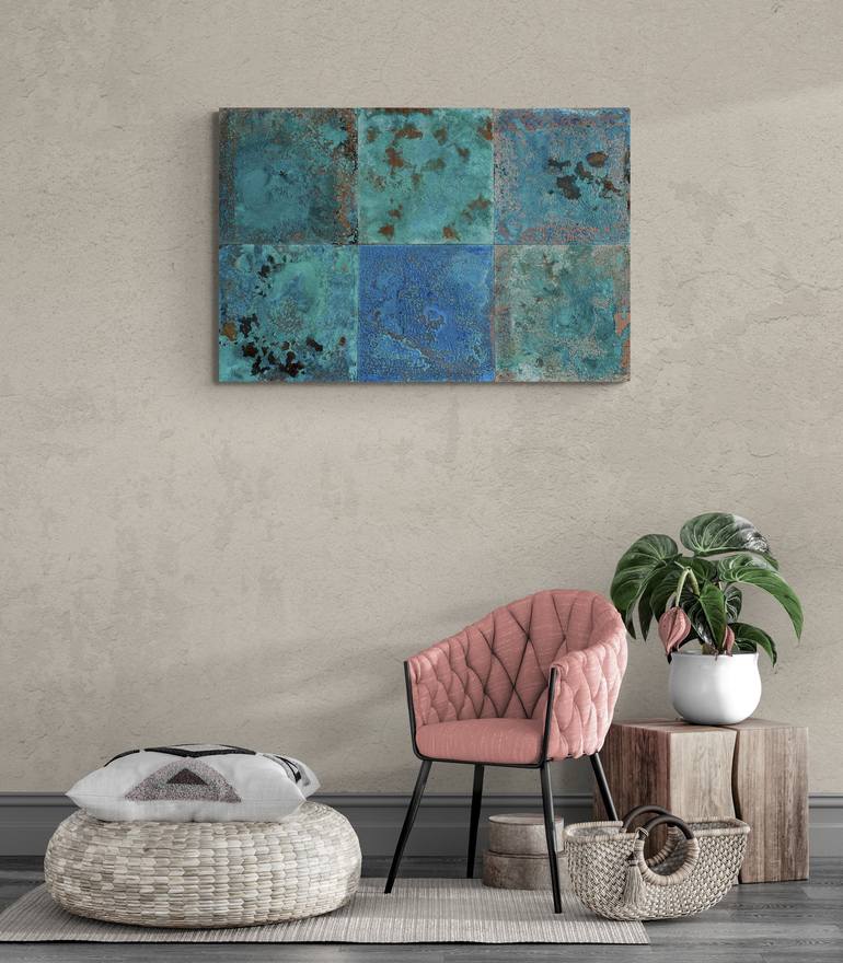 Original Contemporary Geometric Mixed Media by Seth Heller