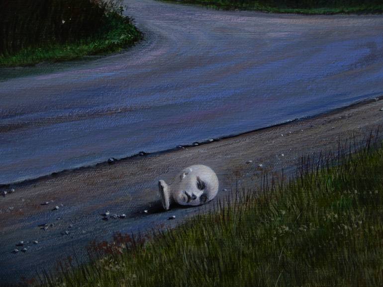 Original Conceptual Mortality Painting by Leslie Watts