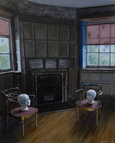Original Realism Interiors Paintings by Leslie Watts