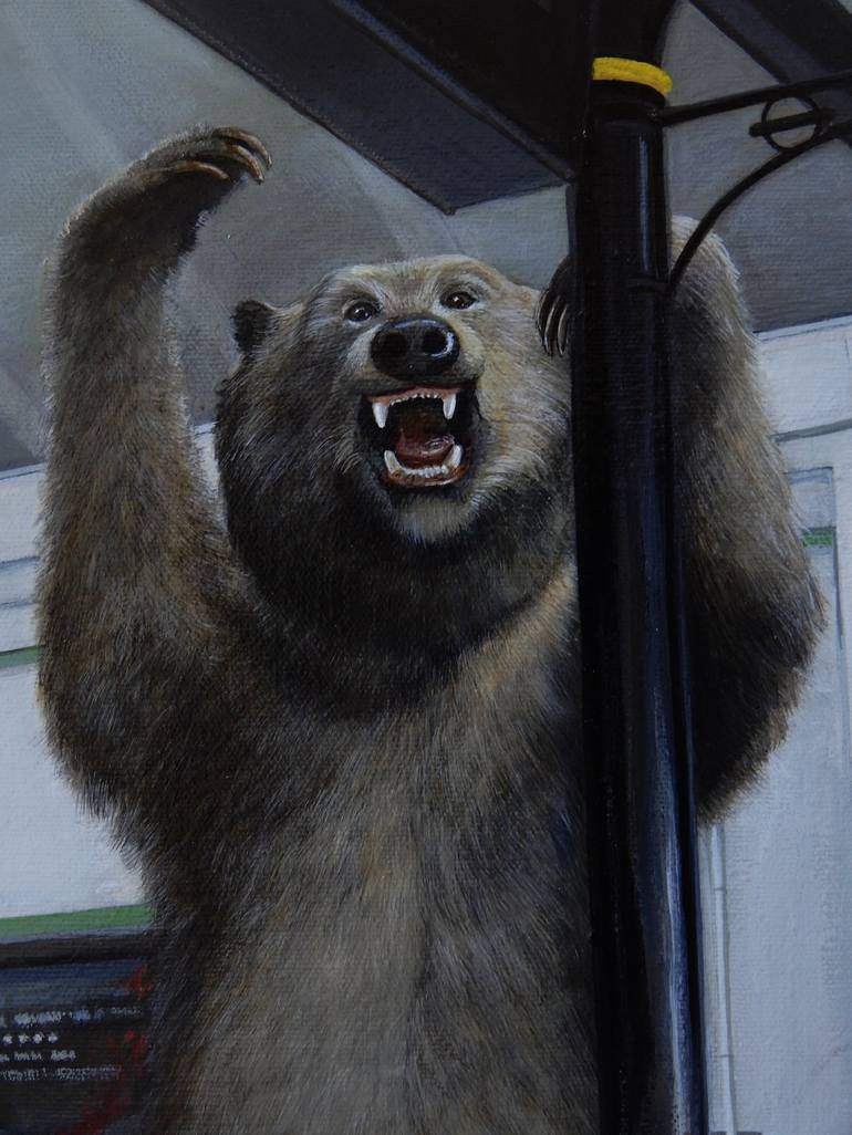 Original Contemporary Animal Painting by Leslie Watts