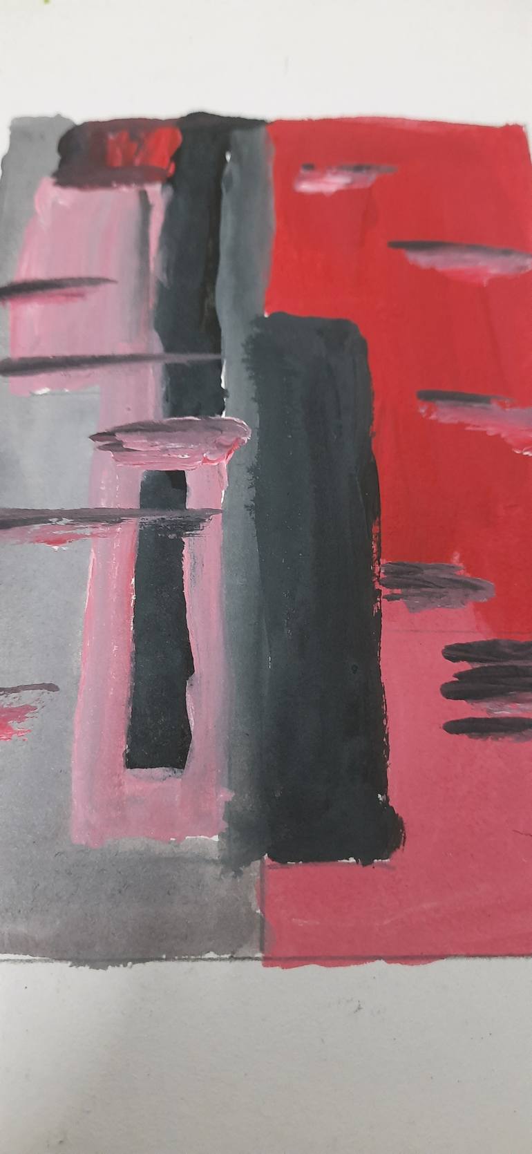 Original Illustration Abstract Painting by Hema Gopaluni