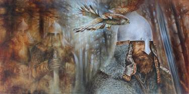 Original Surrealism Classical mythology Paintings by Kira Mofa-Sargon