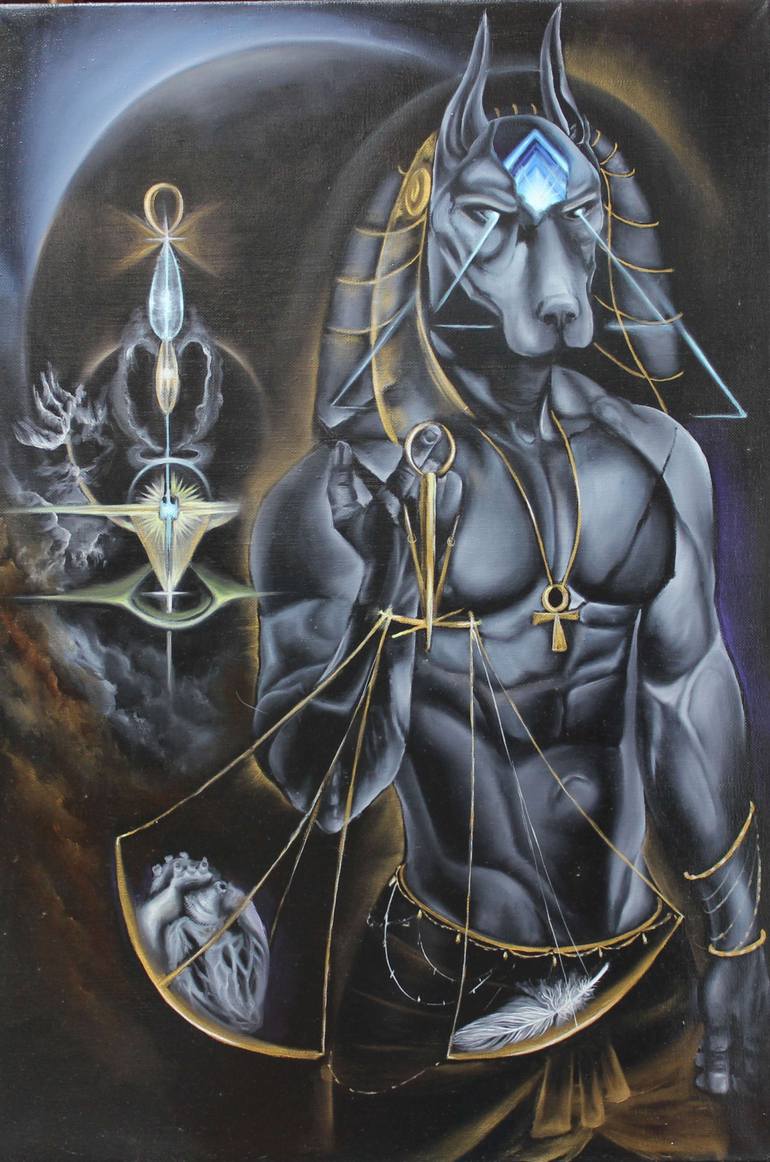Original Surrealism Abstract Painting by Kira Mofa-Sargon