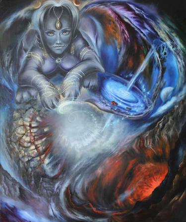 Original Surrealism Abstract Paintings by Kira Mofa-Sargon