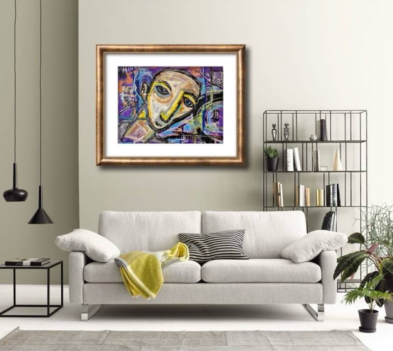 Original Street Art Men Painting by Frédérick MEUNIER