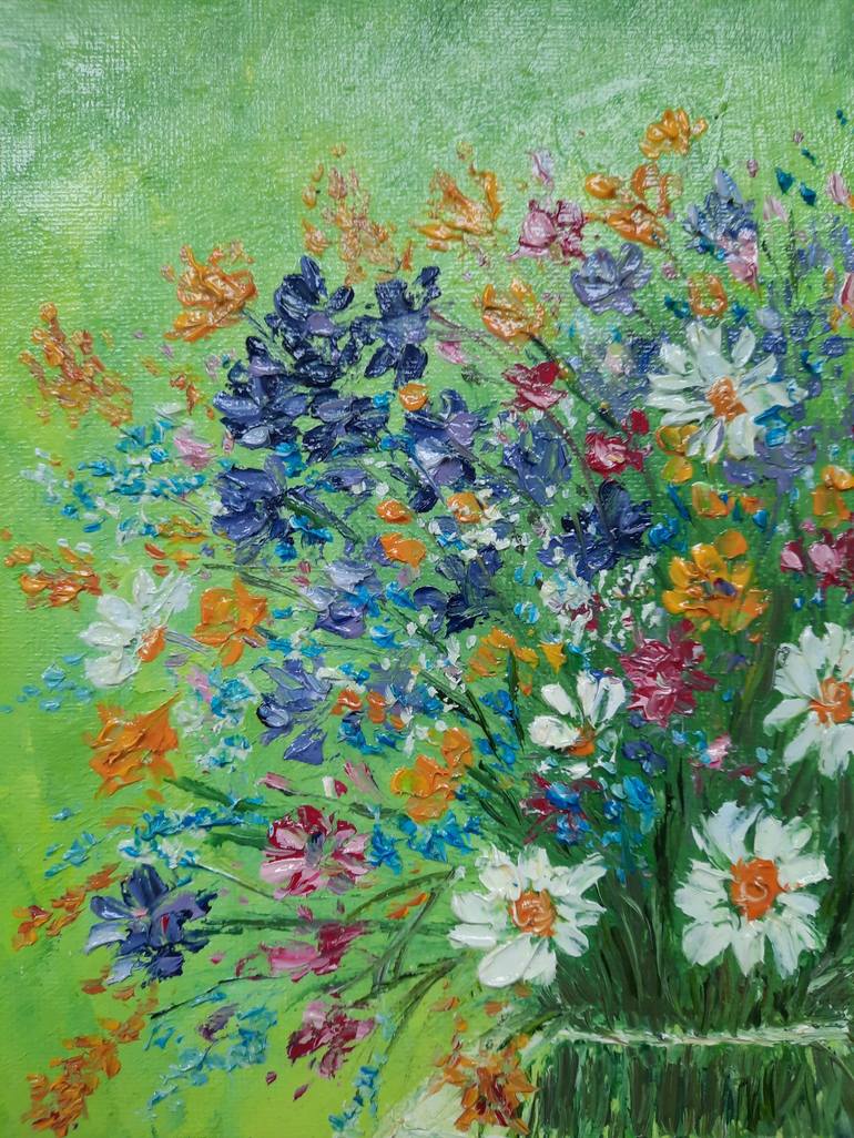 Original Fine Art Floral Painting by Elena Anufriyeva
