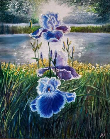 Original Fine Art Floral Paintings by Elena Anufriyeva