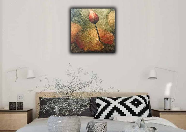 Original Impressionism Floral Painting by Cyril Rukman